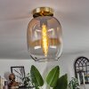 Apedo Lampa Sufitowa - Szkło mosiądz, 1-punktowy