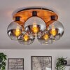 Koyoto Lampa Sufitowa - Szkło kolory naturalne, czarny, 5-punktowe