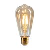 E27 zestaw 2 lamp LED 6 W 2200 Kelvin 650 Lumen W kolorze bursztynu, Mosiądz, 1-punktowy