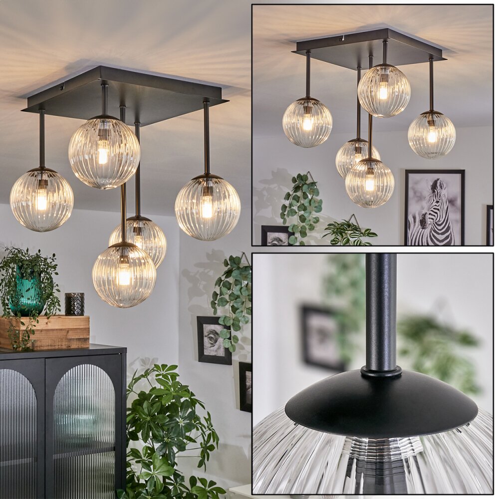 Chehalis Lampa Sufitowa - Szkło Przezroczysty, 5-punktowe main product photo