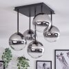 Chehalis Lampa Sufitowa - Szkło złoty, czarny, 5-punktowe