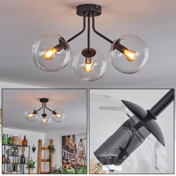 Gastor Lampa Sufitowa - Szkło przezroczysty, 3-punktowe