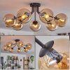 Koyoto Lampa Sufitowa - Szkło W kolorze bursztynu, 7-punktowe