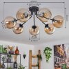 Koyoto Lampa Sufitowa - Szkło W kolorze bursztynu, 7-punktowe