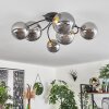 Chehalis Lampa Sufitowa - Szkło złoty, czarny, 6-punktowe