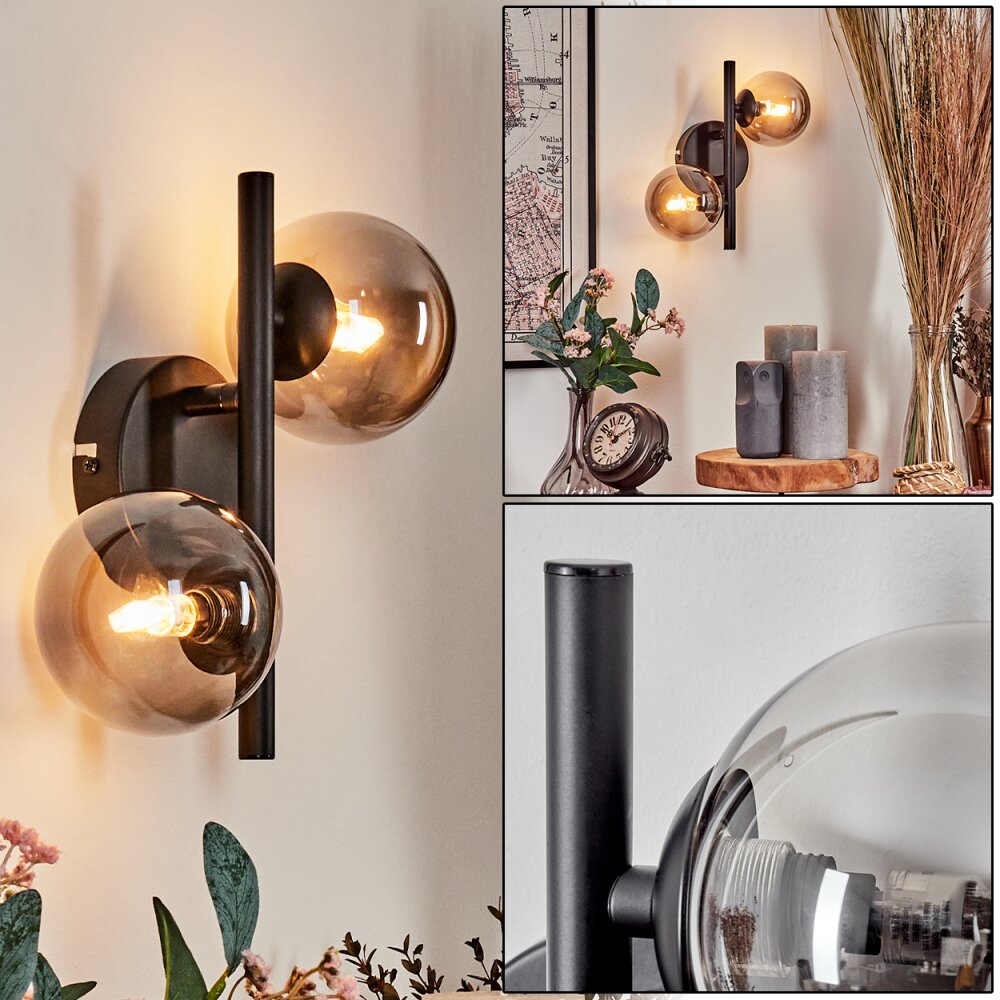 Chehalis Lampa ścienna - Szkło Przydymiony, 2-punktowe main product photo