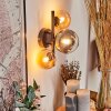 Chehalis Lampa ścienna - Szkło W kolorze bursztynu, Przezroczysty, Przydymiony, 3-punktowe