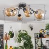 Chehalis Lampa Sufitowa - Szkło W kolorze bursztynu, 6-punktowe