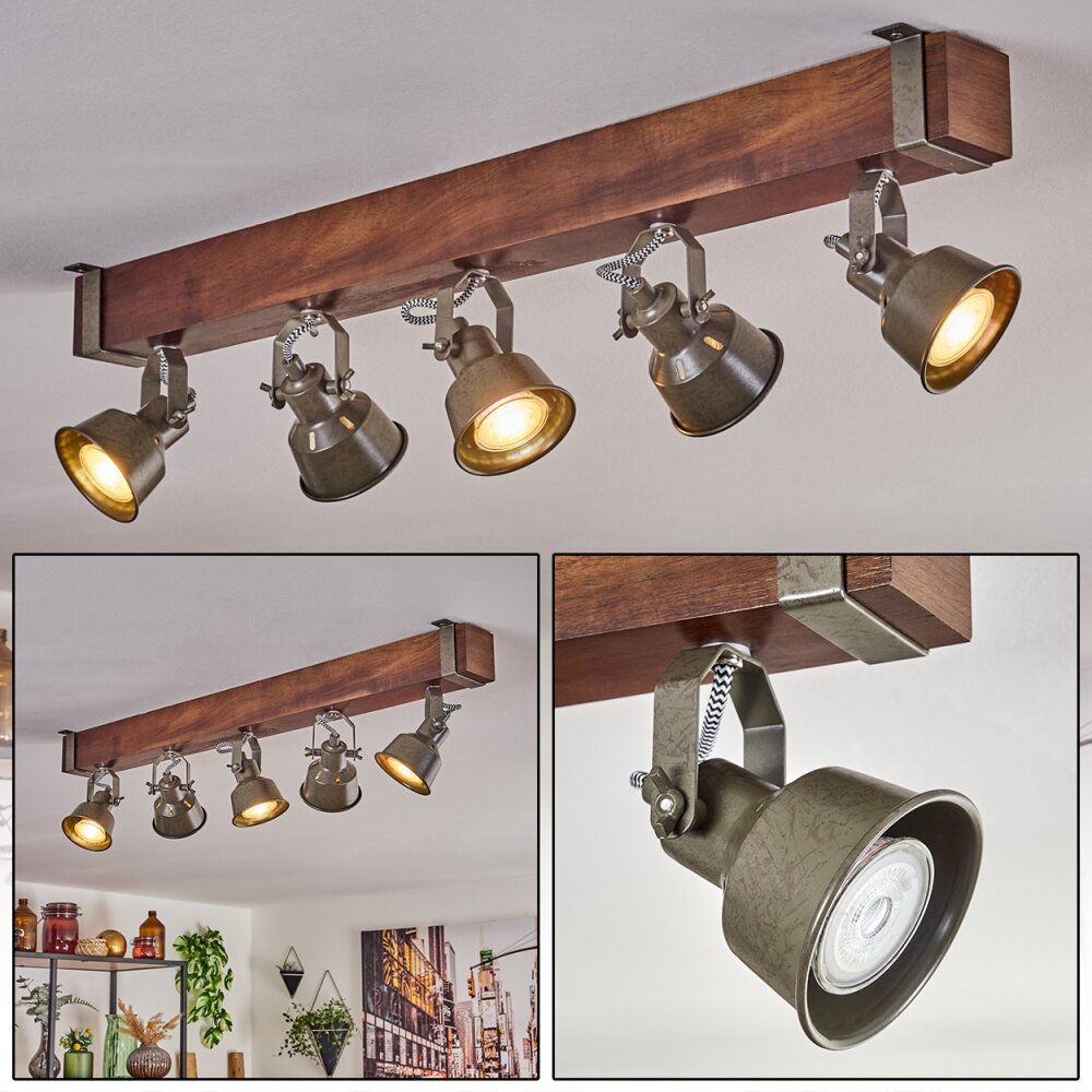Pehefito Lampa Sufitowa Brązowy, Czarny, 5-punktowe main product photo