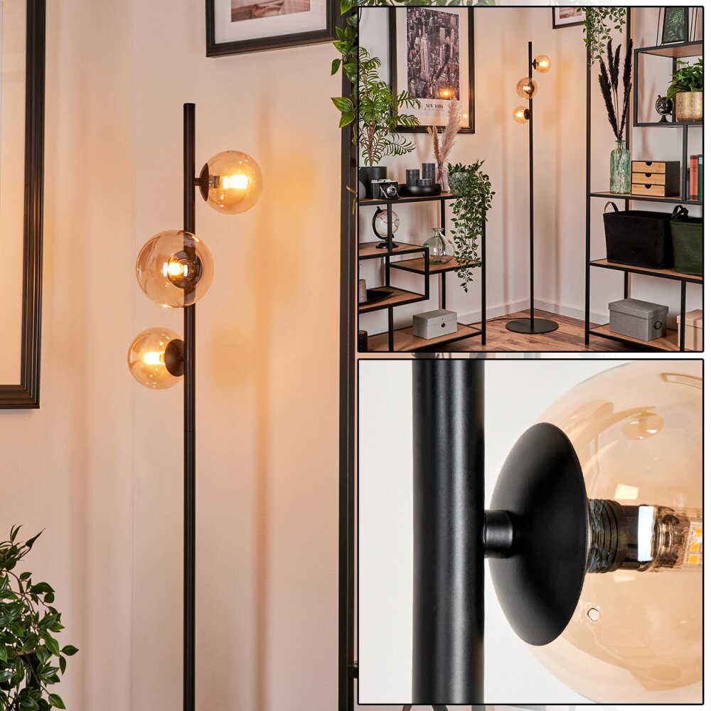 Remaisnil Lampa Stojąca - Szkło W kolorze bursztynu, 3-punktowe main product photo