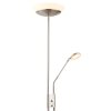 Globo GANINA Lampa Stojąca oświetlająca sufit LED Nikiel matowy, 1-punktowy