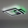 Leuchten-Direkt MUSIKA Lampa Sufitowa LED Czarny, 1-punktowy, Zdalne sterowanie, Zmieniacz kolorów