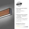 Paul-Neuhaus NANIA Lampa Wisząca LED Wygląd drewna, Czarny, 1-punktowy