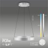 Paul-Neuhaus PURE E-CLIPSE Lampa Wisząca LED Srebrny, 2-punktowe, Zdalne sterowanie