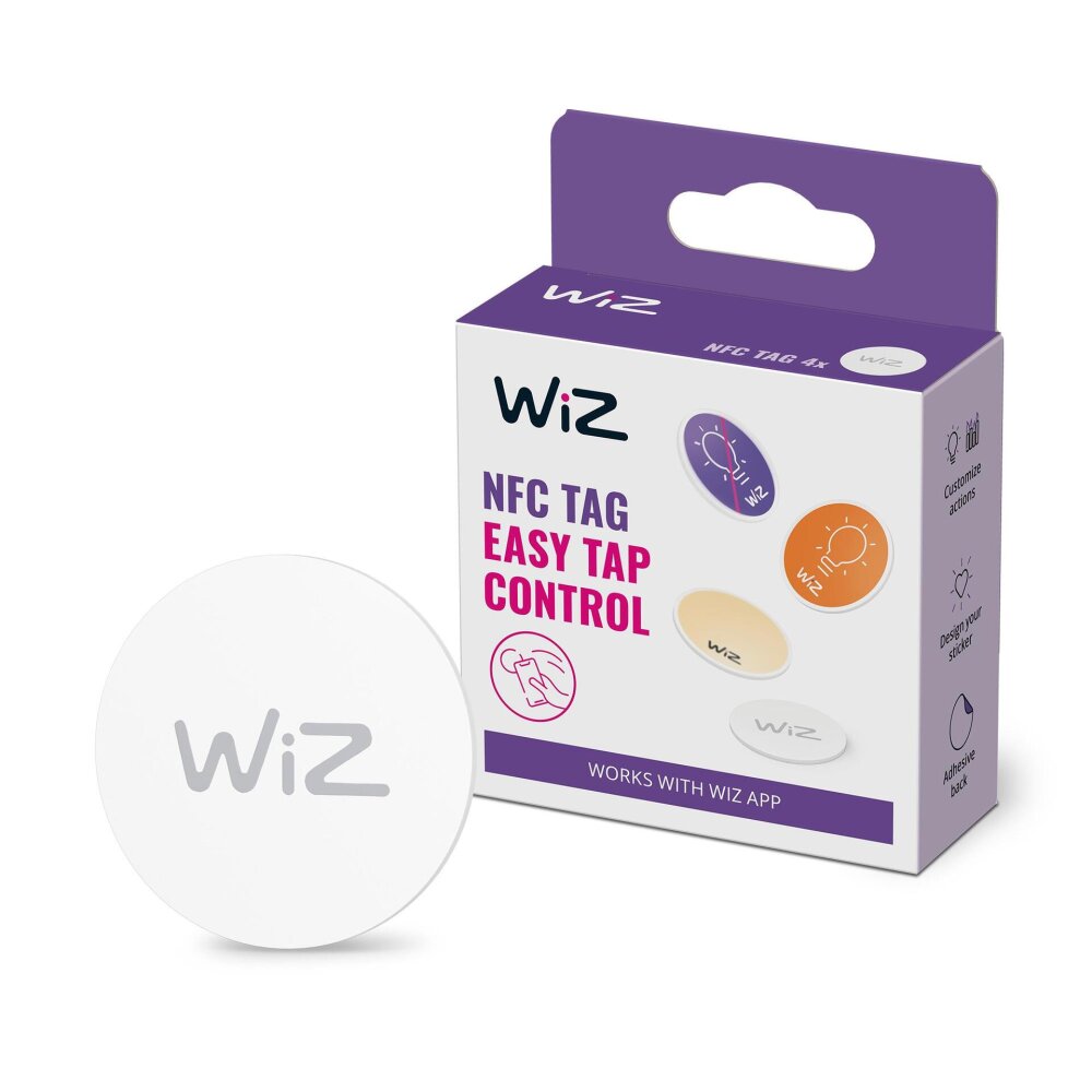 Philips WiZ Znaczniki NFC - Zestaw 4 main product photo