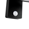 Nordlux JUSTINA Zewnętrzny kinkiet LED Czarny, 1-punktowy, Czujnik ruchu