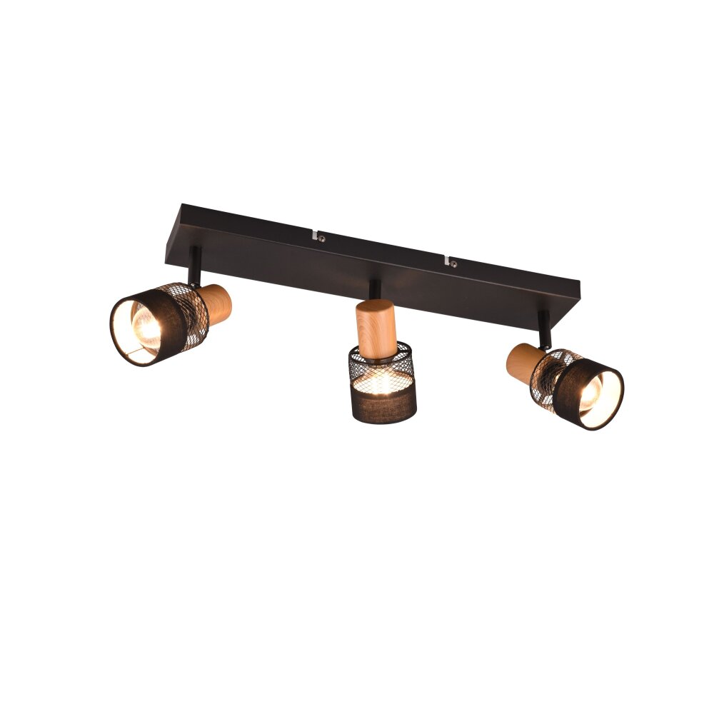 Trio NANDINI Lampa Sufitowa Czarny, 3-punktowe main product photo