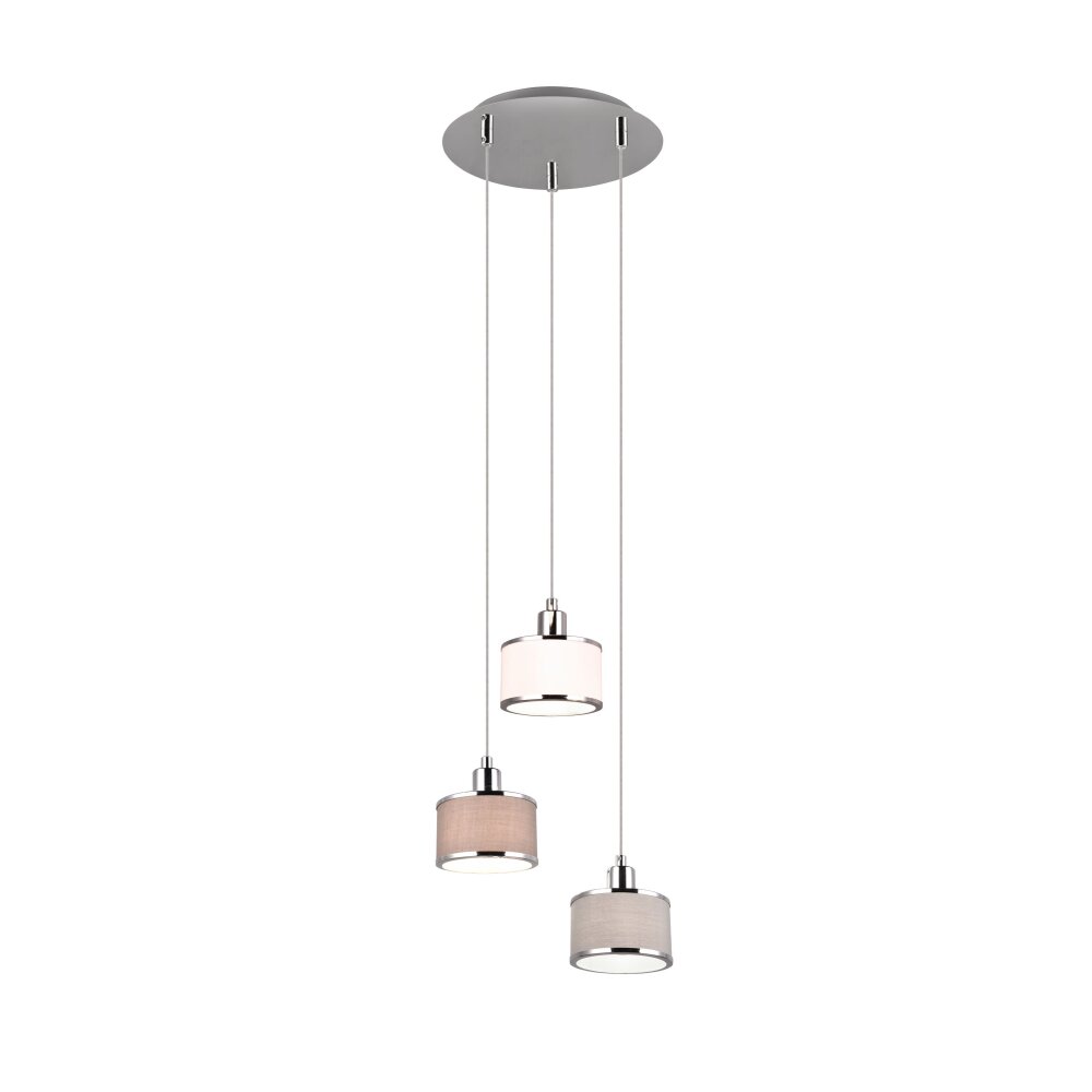 Trio KAPRUN Lampa Wisząca Chrom, 3-punktowe main product photo