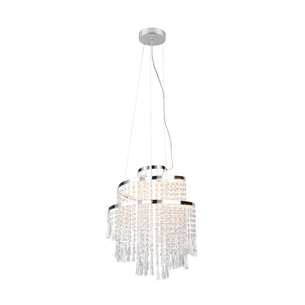 Reality POMP Lampa Wisząca LED Chrom, 1-punktowy, Zdalne sterowanie main product photo