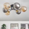 Chehalis Lampa Sufitowa - Szkło 15 cm złoty, czarny, 6-punktowe