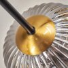 Chehalis Lampa Sufitowa - Szkło 15 cm złoty, czarny, 6-punktowe