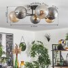 Chehalis Lampa Sufitowa - Szkło 15 cm złoty, czarny, 6-punktowe