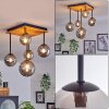 Chehalis Lampa Sufitowa - Szkło 10 cm, 12 cm, 15 cm kolory naturalne, czarny, 5-punktowe