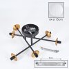 Chehalis Lampa Sufitowa - Szkło 15 cm Złoty, Czarny, 6-punktowe Chehalis Lampa Sufitowa - Szkło 15 cm Złoty, Czarny, 6-punktowe