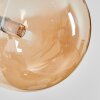 Chehalis Lampa ścienna - Szkło 10, 15 cm W kolorze bursztynu, Przydymiony, 3-punktowe