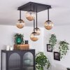 Chehalis Lampa Sufitowa - Szkło 10 cm W kolorze bursztynu, 5-punktowe