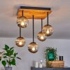 Chehalis Lampa Sufitowa - Szkło 10 cm Ecru, Czarny, 5-punktowe