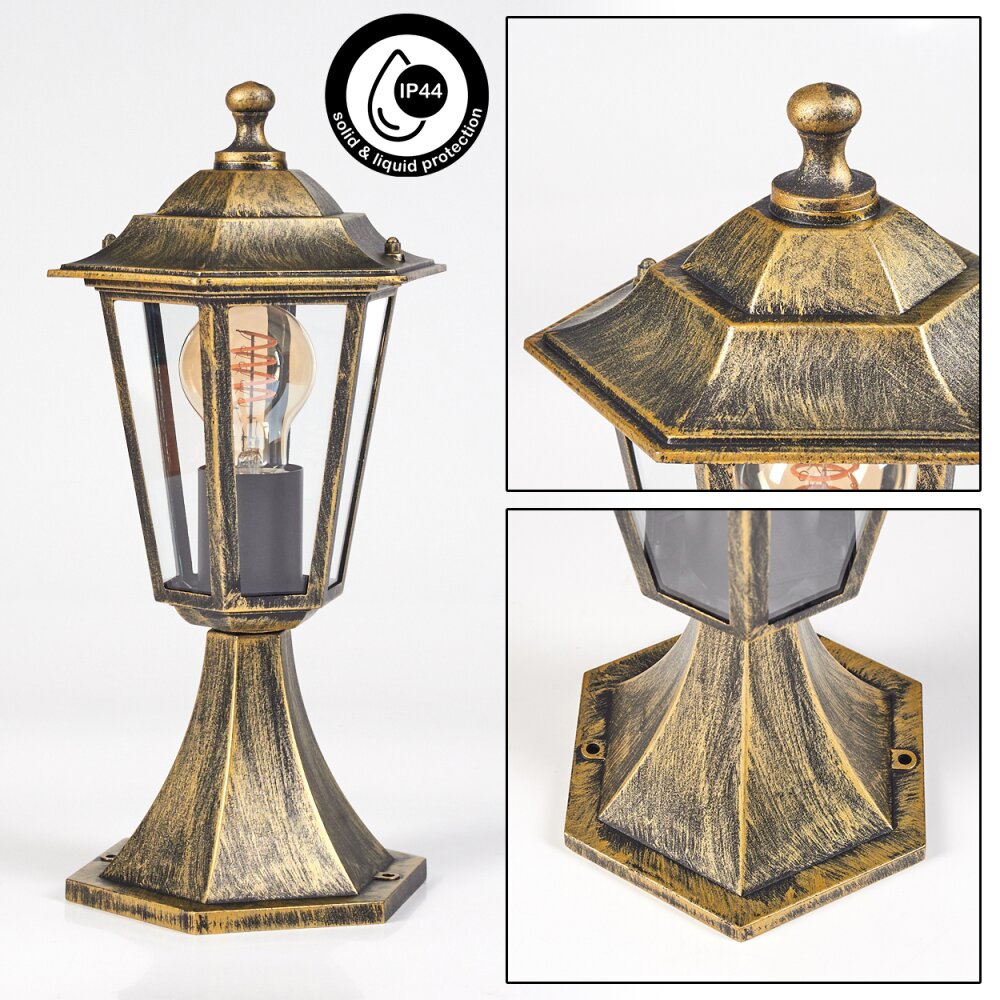 Loria Lampa na cokół Brązowy, Złoty, Czarny, 1-punktowy main product photo