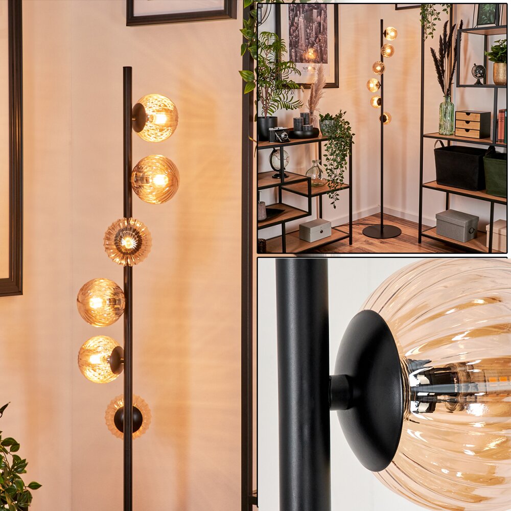 Remaisnil Lampa Stojąca - Szkło 10 cm W kolorze bursztynu, 6-punktowe main product photo