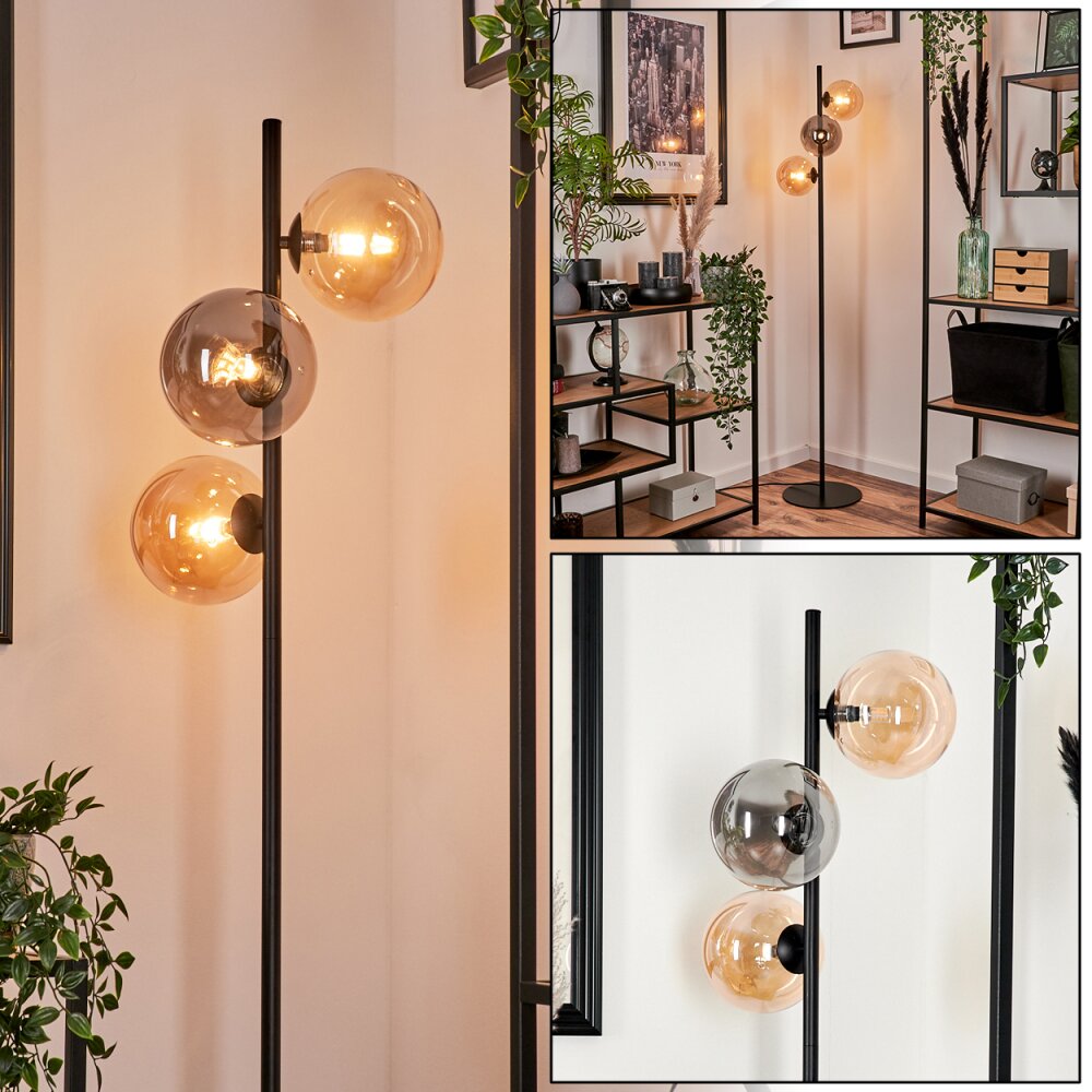 Remaisnil Lampa Stojąca - Szkło 15 cm W kolorze bursztynu, Przydymiony, 3-punktowe main product photo