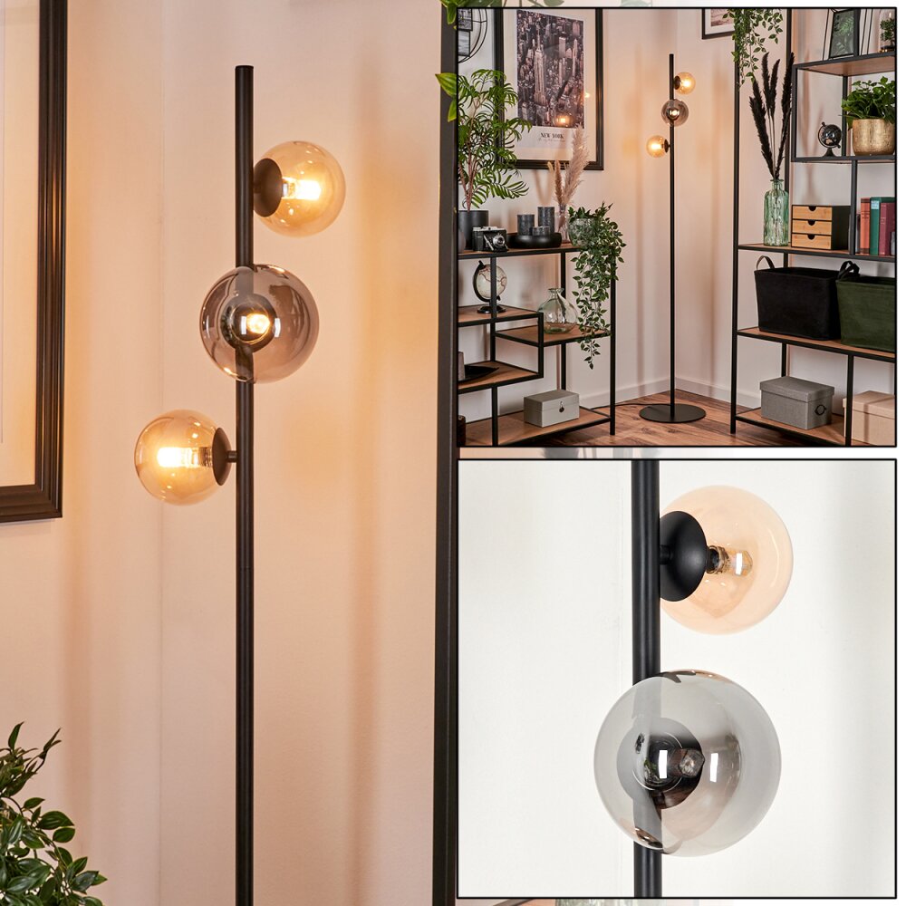 Remaisnil Lampa Stojąca - Szkło 10 cm, 12 cm W kolorze bursztynu, Przydymiony, 3-punktowe main product photo