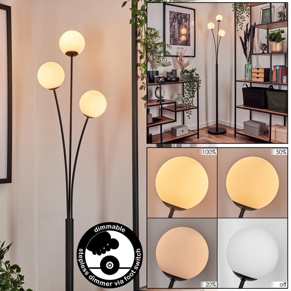 Bernado Lampa Stojąca - Szkło 10 cm Biały, 3-punktowe main product photo