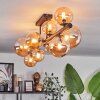 Chehalis Lampa Sufitowa - Szkło 10 cm, 12 cm, 15 cm W kolorze bursztynu, 10-punktowe