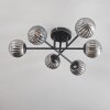 Chehalis Lampa Sufitowa - Szkło 10 cm Przydymiony, 6-punktowe