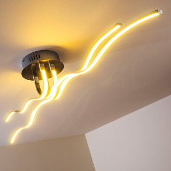 Mapleton lampa sufitowa LED Chrom, 4-punktowe