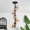 Chehalis Lampa Sufitowa - Szkło 10 cm bursztynowy, przezroczysty, 8-punktowe