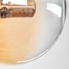 Chehalis Lampa Sufitowa - Szkło 10 cm bursztynowy, przezroczysty, 8-punktowe