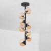 Chehalis Lampa Sufitowa - Szkło 10 cm bursztynowy, przezroczysty, 8-punktowe