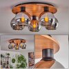 Koyoto Lampa Sufitowa - Szkło 15 cm kolory naturalne, czarny, 5-punktowe