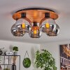 Koyoto Lampa Sufitowa - Szkło 15 cm kolory naturalne, czarny, 5-punktowe