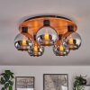 Koyoto Lampa Sufitowa - Szkło 15 cm kolory naturalne, czarny, 5-punktowe
