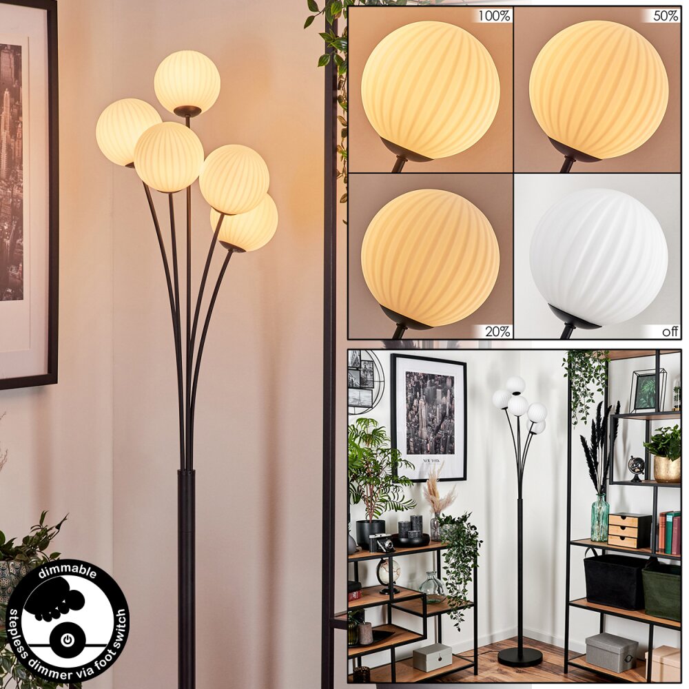 Bernado Lampa Stojąca - Szkło 12 cm Biały, 5-punktowe main product photo