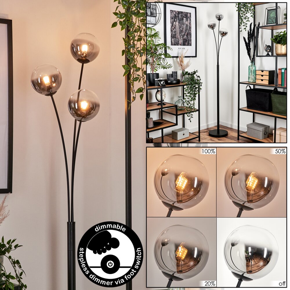Bernado Lampa Stojąca - Szkło 12 cm Przezroczysty, Przydymiony, 3-punktowe main product photo