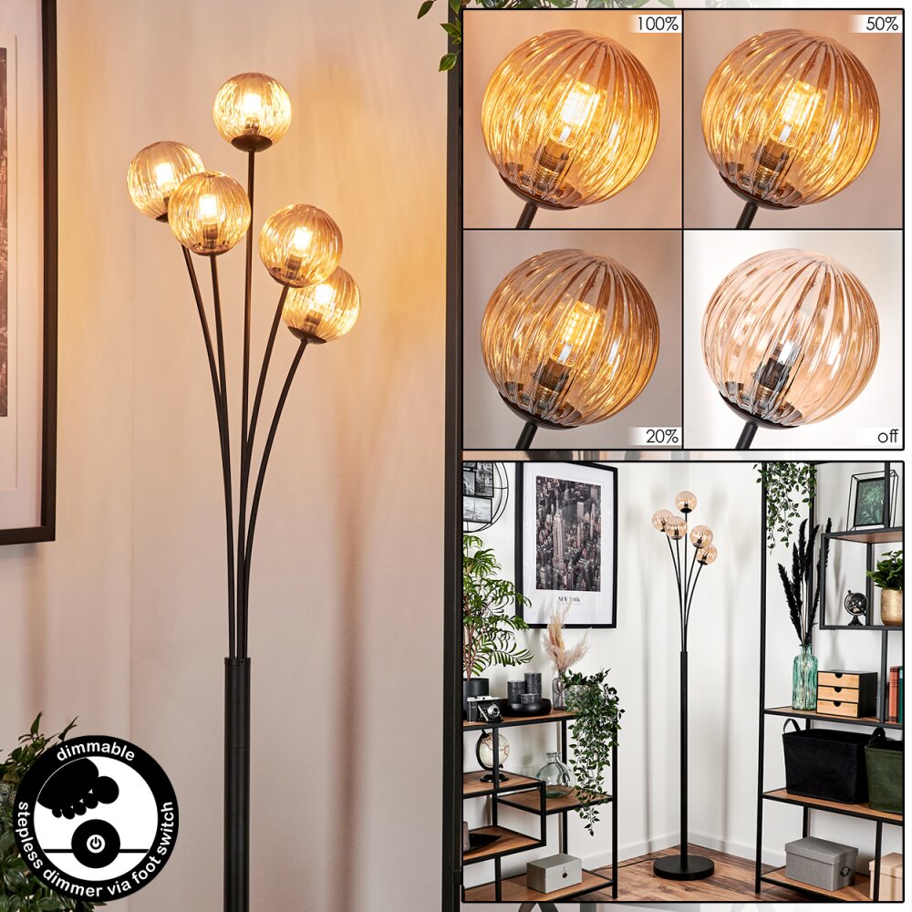 Bernado Lampa Stojąca - Szkło 10 cm W kolorze bursztynu, 5-punktowe main product photo