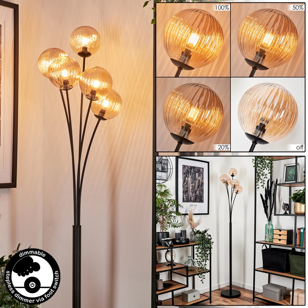 Bernado Lampa Stojąca - Szkło 12 cm W kolorze bursztynu, 5-punktowe main product photo