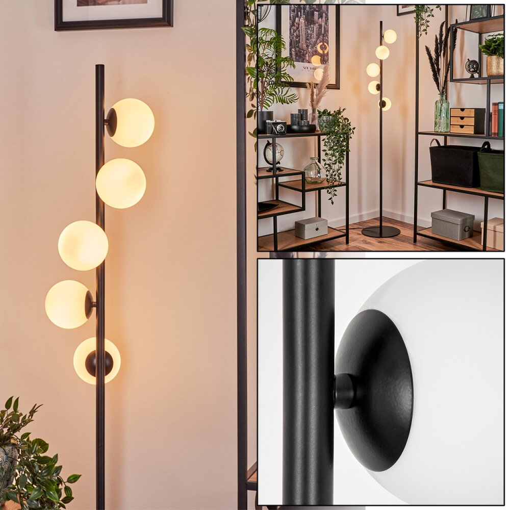 Remaisnil Lampa Stojąca - Szkło 10 cm Biały, 5-punktowe main product photo